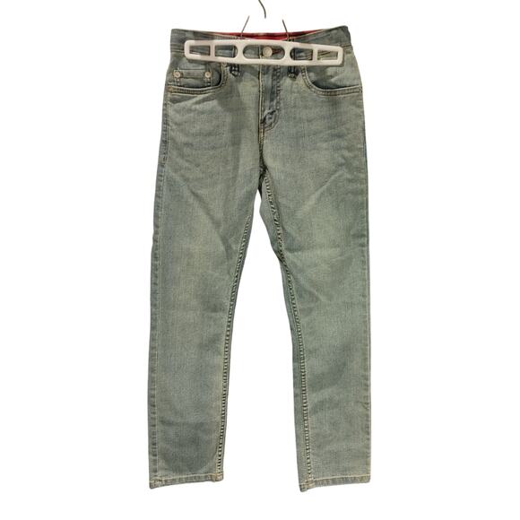 Levis Boys 12 Light Washed Denim Bootcut Straight Leg Jeans - Picture 1 of 3